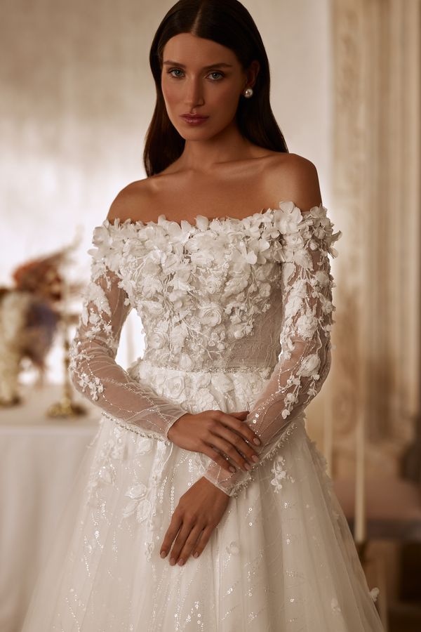 Dress & Bolero Evelio Ivory